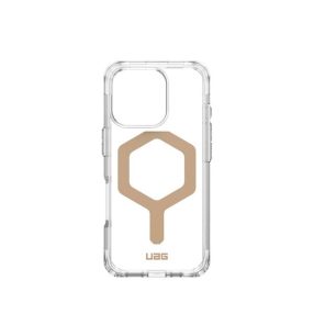   UAG Plyo Apple iPhone 16 Pro hátlap tok, ice/arany (átlátszó)