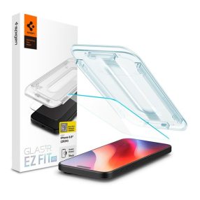   Spigen Glas.tR EZ Fit HD Apple iPhone 16 Pro Max / 17 Pro Max tempered kijelzővédő fólia felhelyező kerettel (1db)