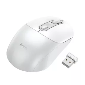 Hoco GM28 wireless vezetéknélküli egér, fehér/szürke