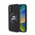 Karl Lagerfeld Liquid Silicone K&CH Heads Apple iPhone 16 Magsafe kompatibilis hátlap tok, fekete