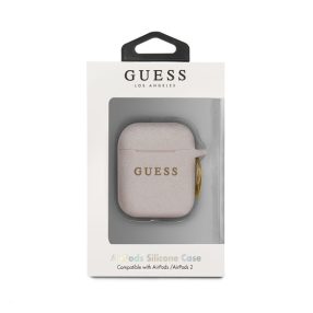 Guess Silicone Apple AirPods 1/2 tok, rózsaszín