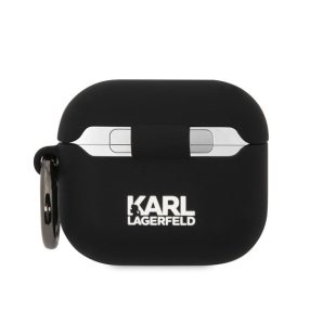   Karl Lagerfeld 3D Logo NFT Karl and Choupette Silicone Apple AirPods 3 tok, fekete