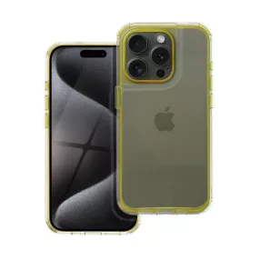   Matrix Apple iPhone 14 hátlap tok kameravédő peremmel, sárga