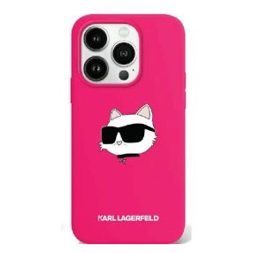   Karl Lagerfeld Silicone Choupette Head Print Apple iPhone 16 MagSafe kompatibilis tok KLHMP16SSCHPPLF