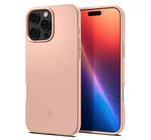 Spigen Thin Fit MagFit Apple iPhone 16 Pro Max tok, MagSafe, Rose Titanium, rózsaszín