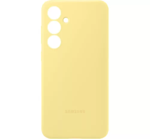 Samsung Galaxy S24 FE gyári szilikon tok, sárga