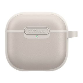 Spigen Cyrill Kajuk AirPods 4 tok, Cream, szürke-bézs