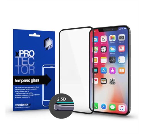 Xprotector Tempered Glass Full 2,5D 0,33 kijelzővédő üvegfólia Apple iPhone 16 Pro Max / 17 Pro Max, fekete