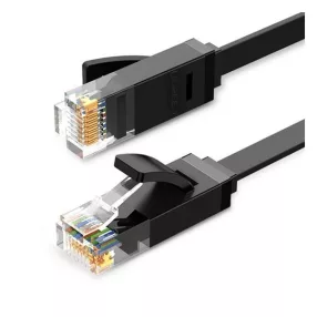 Ugreen Ethernet RJ45 lapos kábel, Cat.6, UTP, 0,5m, fekete