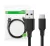 Ugreen USB-A-USB-C kábel 0,25m, fekete