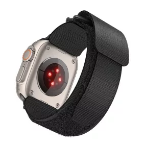   Forcell F-Design FA05 Apple Watch 42/44/45/49mm nylon szíj, fekete
