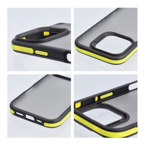 Neo iPhone 16 Pro kemény hátlap tok, átlátszó/sárga