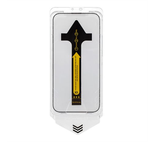 Tactical Impact Barrier Apple iPhone 16 Pro / 17 / 17 Pro tempered glass kijelzővédő fólia felhelyező kerettel