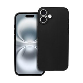 Forcell Soft iPhone 16 Plus szilikon tok, fekete