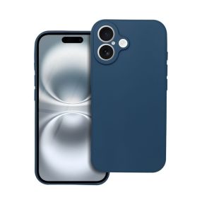 Forcell Soft iPhone 16 szilikon tok, sötétkék