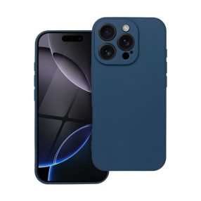 Forcell Soft iPhone 16 Pro szilikon tok, sötétkék