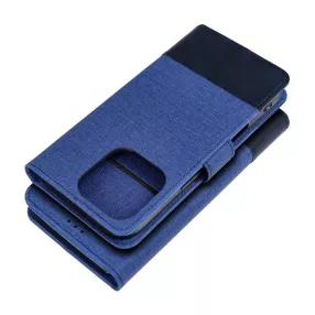   Gomma Xiaomi Redmi 14C flip/oldalra nyíló tok kártyatartó résszel, kék