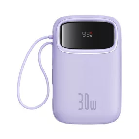   Baseus QPow 2 2xUSB-C Power bank / külső akkumulátor, 10000mAh, 30W, lila