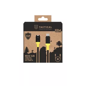   Tactical Recce 3:20 Garmin USB-C töltőkábel, fekete/sárga