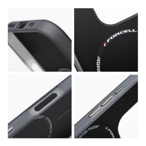   Forcell F-Protect Levels iPhone 16 Pro ütésálló MagSafe tok, Camo, fekete-szürke