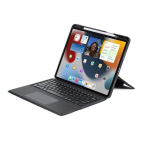   Dux Ducis DK iPad Air 13 (2024)/Pro 12.9 (2020/2021/2022) kihajtható tok vezeték nélküli billentyűzettel, fekete
