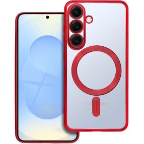   Electro Mag Samsung Galaxy S25+ MagSafe kompatibilis hátlap tok, piros