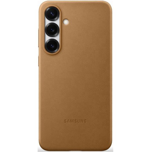 Samsung Galaxy S25+ vegán gyári bőrtok, arany