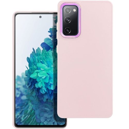 Frame Samsung Galaxy A26 közepesen ütésálló tok kameravédő kerettel, rózsaszín