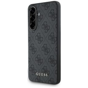   Guess 4G Metal Gold Logo Samsung Galaxy A36 kemény hátlap tok, fekete