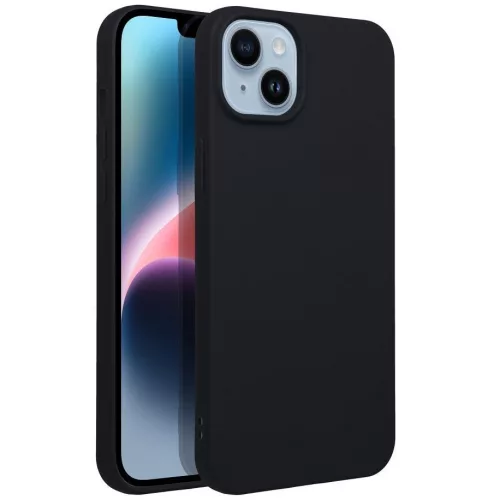 Matt szilikon Motorola Moto G75 tok, fekete