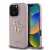 Guess PU Grained 4G Metal Logo Apple iPhone 15 Pro hátlap tok, rózsaszín