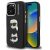 Karl Lagerfeld Grained PU K&CH Heads iPhone 16 Pro hátlap tok, fekete