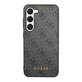   Guess 4G Metal Gold Samsung Galaxy S24 Ultra szilikon tok, fekete