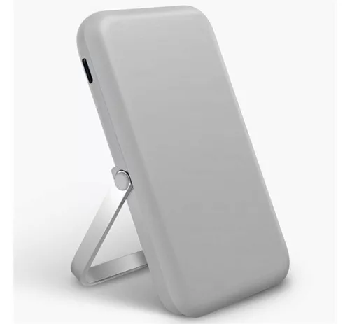 Uniq Hoveo mágneses Fast Wireless USB-C PD Power bank / külső akkumulátor / powerbank, kártyatartóval, 5000Mah, szürke