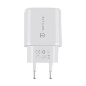   Tactical Base Plug Dual gyorstöltő adapter USB-A+ USB-C, 20W,fehér