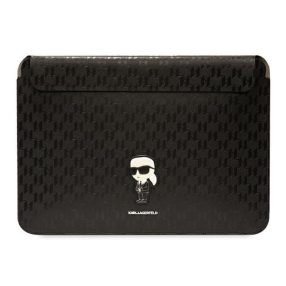   Karl Lagerfeld Sleeve Saffiano Monogram Ikonik KLCS16SAKHPKK 16" laptop tok, fekete