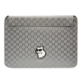   Karl Lagerfeld Sleeve Saffiano Monogram Choupette KLCS14SAKHPCG 14" laptop tok ,ezüst