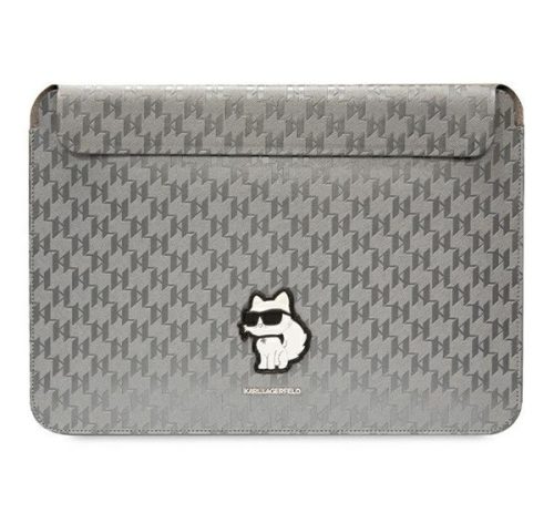 Karl Lagerfeld Sleeve Saffiano Monogram Choupette KLCS14SAKHPCG 14" laptop tok ,ezüst