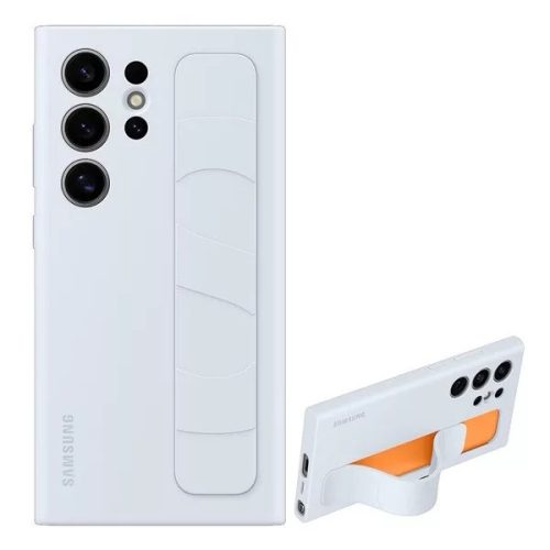 Samsung Galaxy S24 Ultra Stand Grip gyári tok, Világos kék