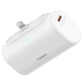   Baseus Compact powerbank / külső akkumulátor Lightning csatlakozóval, 5000mAh, PD, 20W, fehér