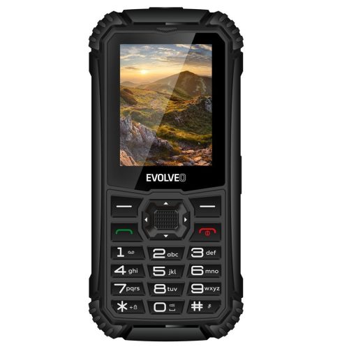 Evolveo StrongPhone Q1 Dual SIM strapabíró nyomógombos mobiltelefon, fekete