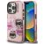 Karl Lagerfeld IML Multi K&CH Heads iPhone 16 Pro hátlap tok, rózsaszín