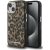 Karl Lagerfeld IML Leopard iPhone 15 MagSafe kompatibilis leopárd mintás hátlap tok, barna