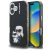 Karl Lagerfeld IML Aquarelle Karl and Choupette iPhone 16 hátlap tok, fekete