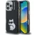 Karl Lagerfeld IML Aquarelle Choupette iPhone 15 Pro hátlap tok, fekete
