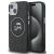 Karl Lagerfeld IML K&CH Heads Repeated Logo iPhone 15 MagSafe kompatibilis hátlap tok, fekete