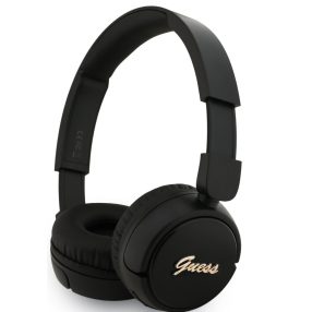   Guess Script Metal Logo Wireless vezeték nélküli fejhallgató, fekete