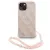 Guess PU Leather 4G Colored Ring Strap Apple iPhone 13 MagSafe tok korall színű karpánttal, rózsaszín-arany