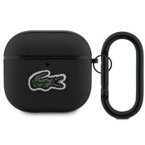 Lacoste Petit Pique Croc Logo Patch AirPods 4 tok, fekete