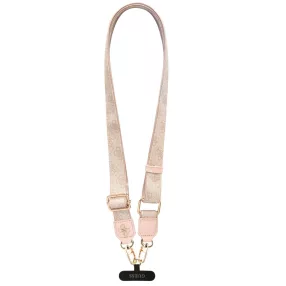   Guess Crossbody Strap PU 4G Metal Logo univerzális pánt, rózsaszín